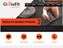 Tablet Screenshot of crossfitlander.com